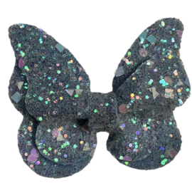 Haarclip vlinder glitter  lichtblauw