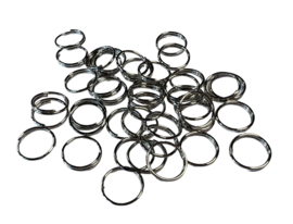 Half- dubbel rings 10 mm /open jump rings per 10 stuks
