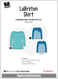 Farbenmix papier naaipatroon LaBreton SHIRT maat 32-46