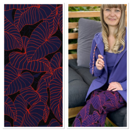 Viscose (geweven): Tropical forest by Thorsten Berger (Swafing), per 25 cm