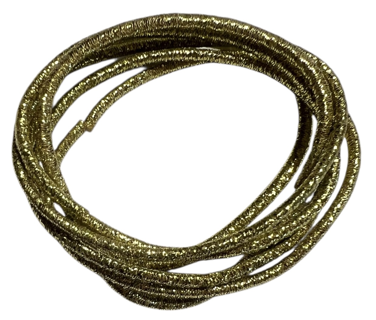 Haarelastiekje 40 mm goud, per stuk