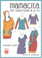 Farbenmix papier naaipatroon Mamacita, shirt/tuniek/hoodie maat 34-48