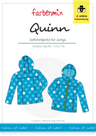 Farbenmix papier patroon Quinn, softshell jack 86/92 - 170/176