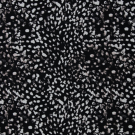 Tricot: Patty zwart met wit stipje (Swafing), per 25 cm