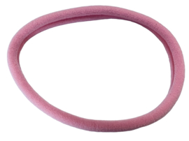 Elastisch haarbandje nylon roze, stevig