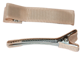Alligator haarclipje 10x50 mm huidskleur, per stuk