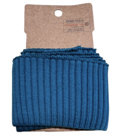 Cuff  stripes petrol  7x110 cm