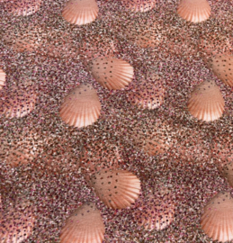 Digitale tricot: Seashells pink (Stenzo) per 25 cm