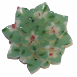 Bloem mint met bloem-print 20mm