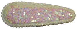 Kniphoesje glitter PASTEL GEEL, 55 mm