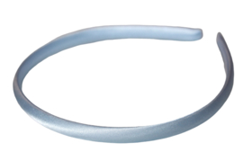 Diadeem / Haarband 10 mm satijn babyblauw