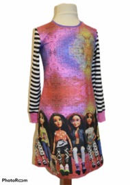 Meisjesjurk dolls maat 92-128