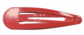 Klik-klak haarspeldje rood  5 cm, per stuk