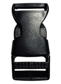 Klikgesp zwart 20 mm, per stuk