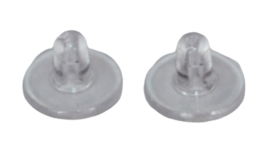Doorzichtige siliconen oorbel-stoppers, per paar