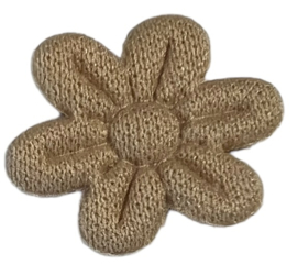 Bloemetje 20 mm  met 6 blaadjes beige