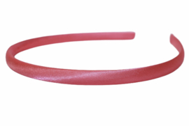 Diadeem / Haarband 10 mm satijn kleur zalmroze
