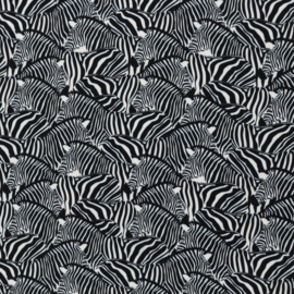 Viscose (geweven): Daytona zebra (Swafing) , per 25 cm