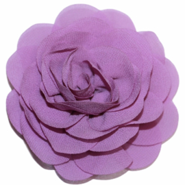 Stoffen bloem 8 cm lavendel