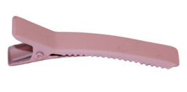Alligator haarclip mat roze 50 mm