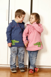 Farbenmix papier patroon sweater met knoopjes Yetta jongens en meisjes (downsyndroom)  86/92 - 170/176