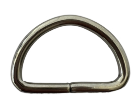 D-ringen 25 mm zilverkleur, per stuk