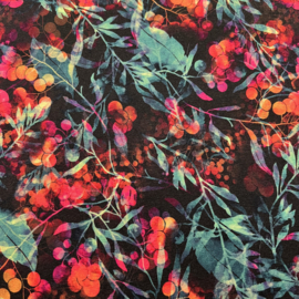 Tricot digitale print : twigs & berries (Stenzo) per 25 cm