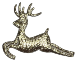 Rendier goud 44x38 mm