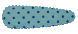 kniphoesje lichtblauw met blauw stipje 5 cm