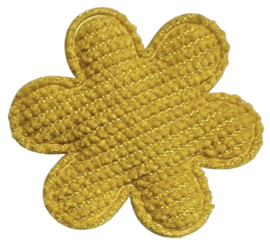 Bloem applicatie ribstof okergeel 33 mm