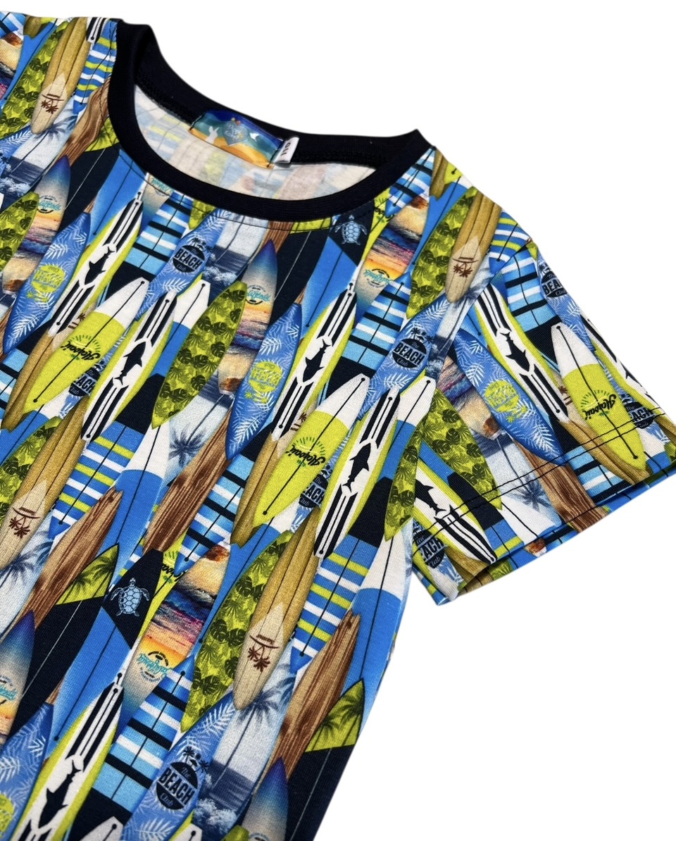 Shirt: go surfing groen 92-164