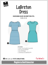 Farbenmix papier naaipatroon LaBreton Dress maat 32-46