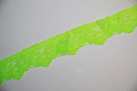 elastisch kantje neon groen 17mm per 0,5 meter