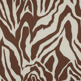 Linnen/viscose: animal skin brown, per 25cm