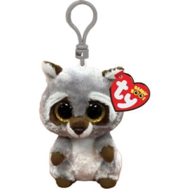 TY BEANIE BOO CLIP OAKIE RACCOON 7CM