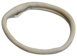 Elastisch haarbandje nylon lichtbeige, soepel