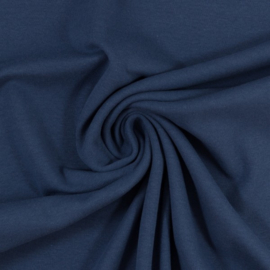 Boordstof: jeansblauw (Swafing kleur 744) Rondgebreid 48 cm. Per 25 cm