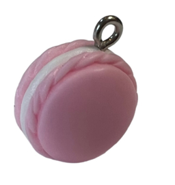 Hangertje mini macaron lichtroze 19x16 mm