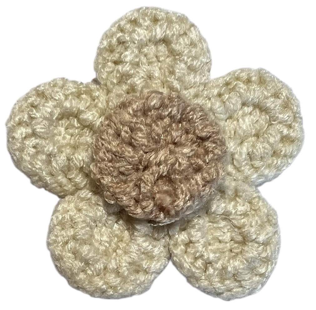 Bloem wol lichtbeige/beige 45 mm