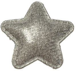 Applicatie shiny ster 50 mm zilver