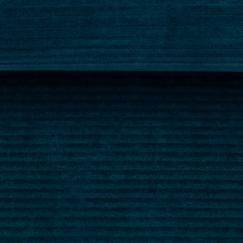 Nicky velours met ribbel: Jutta  blauw/petrol (Swafing), per 25 cm