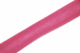 Biaisband katoen fuchsia, per meter