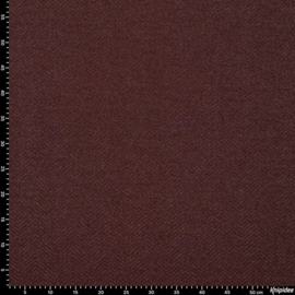 Metallic Chevron jacquard bordeauxrood, per 25 cm
