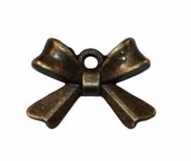 Strikje 15x10 mm bronskleur, per stuk