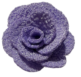 Stoffen bloem 25mm lavendel