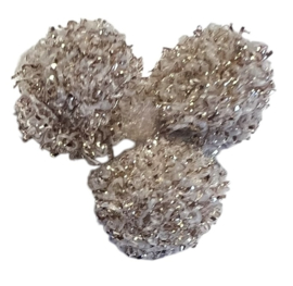 Pom pom 10 mm mauve glitter