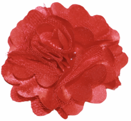 Tule bloem 5 cm rood