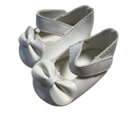 Ballerina wit met bandje en strikje voor babyborn