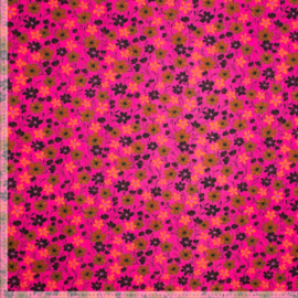 Tricot digitale print:  Summer flowers, per 25 cm