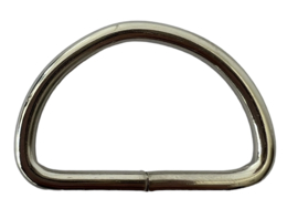 D-ringen 30 mm zilverkleur, per stuk